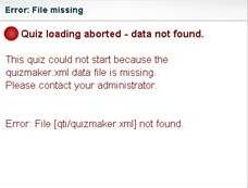 Quiz Load Error
