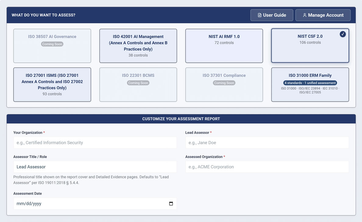 NIST CSF Assessment